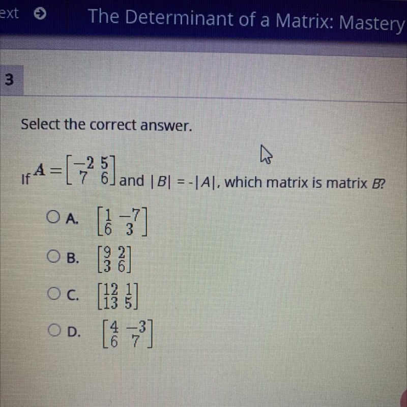 Which matrix is matrix B?-example-1