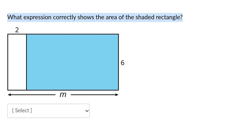 What expression shows the area of shaded rectangle? The two answers to answer my question-example-1