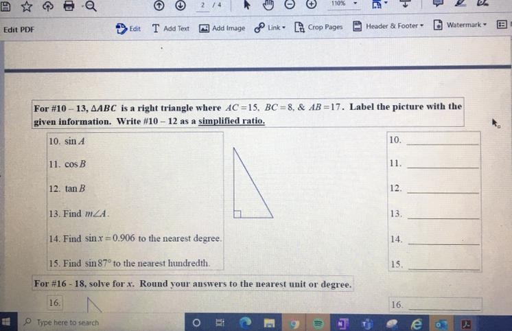 Please help me with this trigonometry work!-example-1