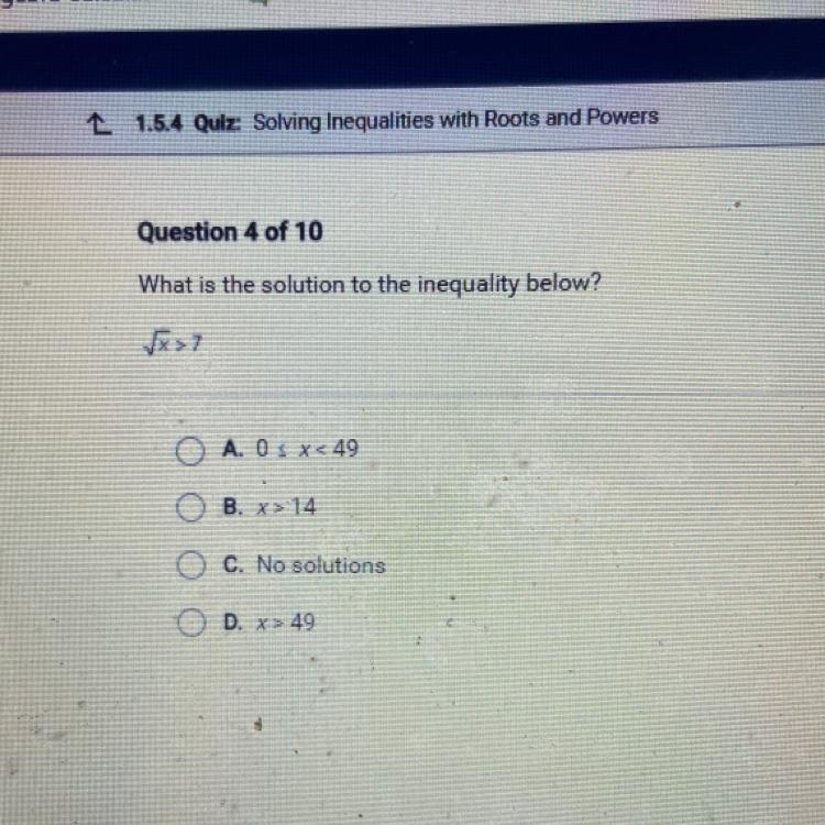 What is the solution to the inequality below?-example-1