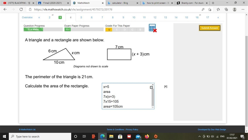 How do i get full marks? Have to write is sept by step that's what I did but only-example-1