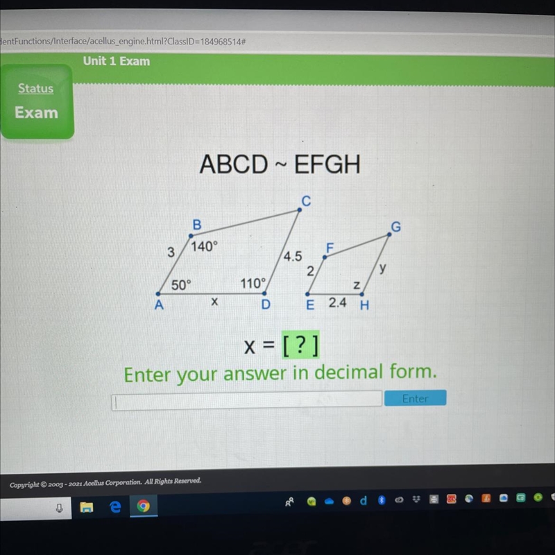 I do not know how to find the x in this situation can anyone help?-example-1