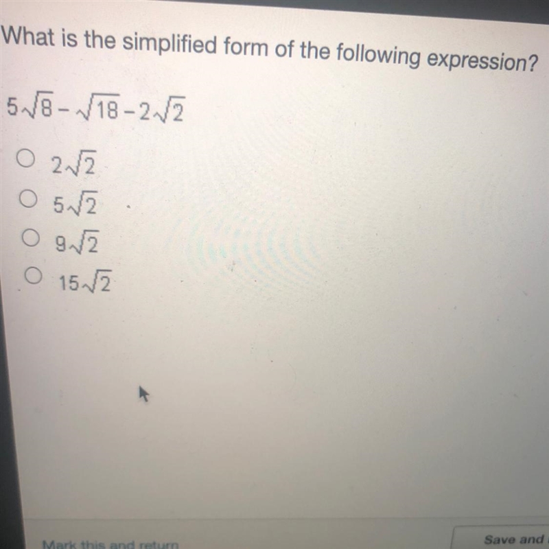 What is the simplified form of the following expression? 5 58-18-2-82 02.12 o 5.82 o-example-1