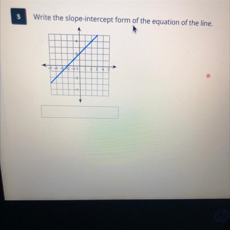 Write the slope-intercept form of the equation of the line.-example-1