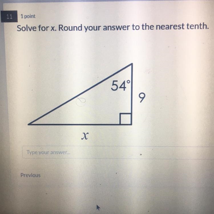 Solve for x round your answer to the nearest tenth help me PLSSS-example-1