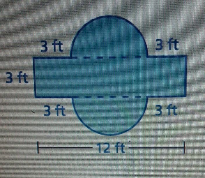 Find the perimeter of the figure to the nearest hundredth. perimeter: about __ in-example-1