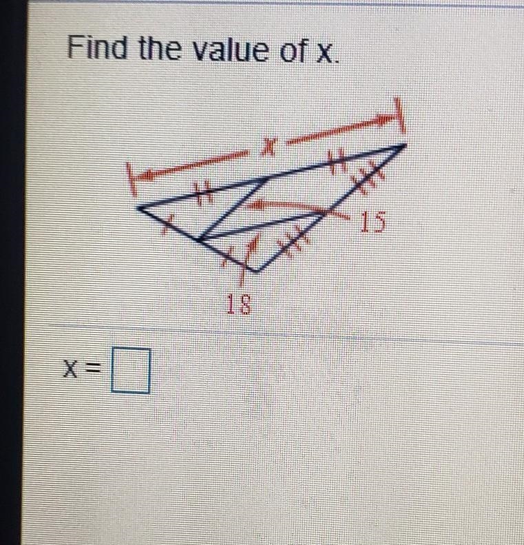 Find the value of x. ? ​-example-1