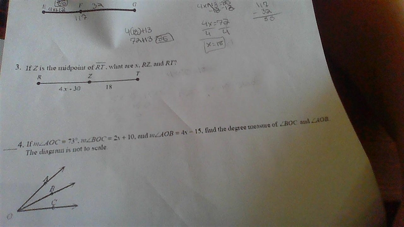 If z is the midpoint of rt. what are x. rz. and rt ITS NUMBER 3-example-1