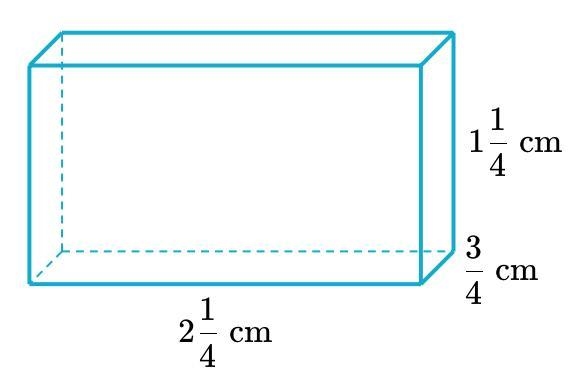 How many cubes with side lengths of 1/4 cm does it take to fill the prism-example-1