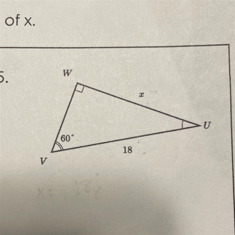 Find the exact value of x.-example-1