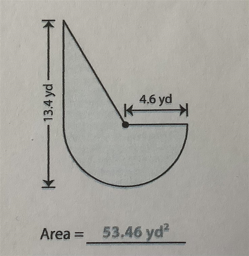 Find the area of the compound figure. Round your answer to 2 decimal places if required-example-1