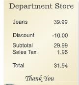 you buy a pair of jeans at a department store. a. What is the percent of discount-example-1