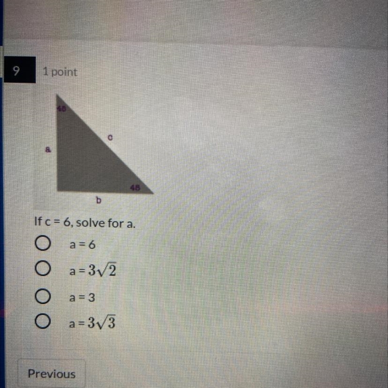 If c= 6, solve for a.-example-1