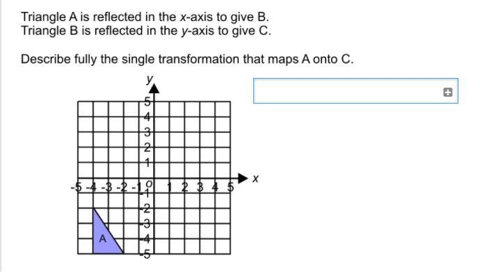 Describe fully the single transformation that maps A onto c-example-1