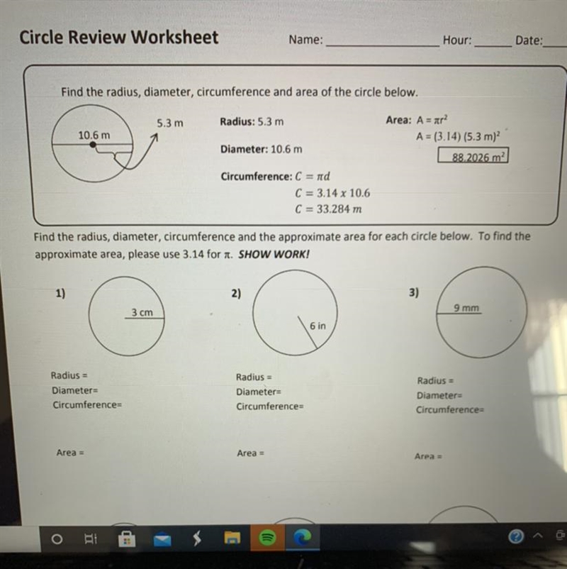 Can someone help me with this circle geometry problem (question 1) ty-example-1