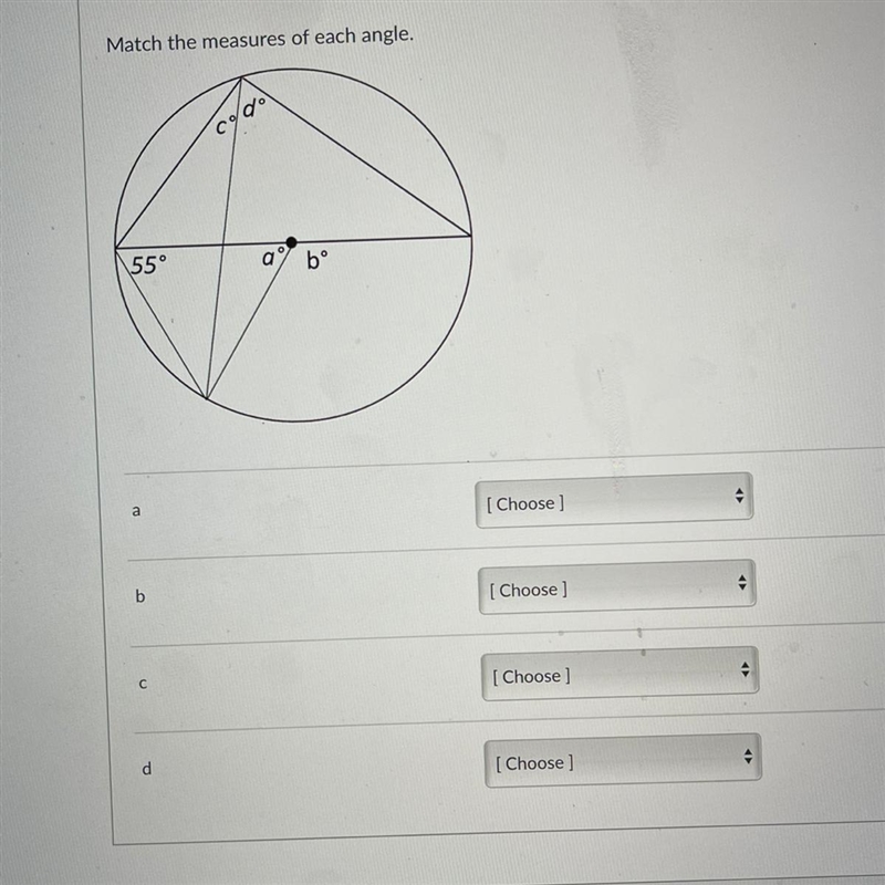 Match the measures of each angle-example-1