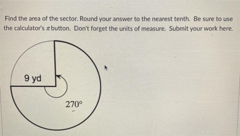 Find the area of the sector-example-1