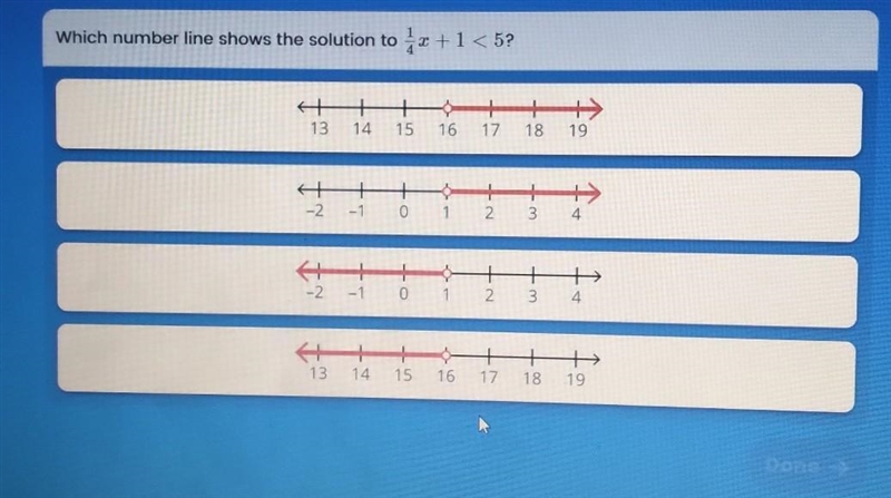 Which number line shows the solution ​-example-1