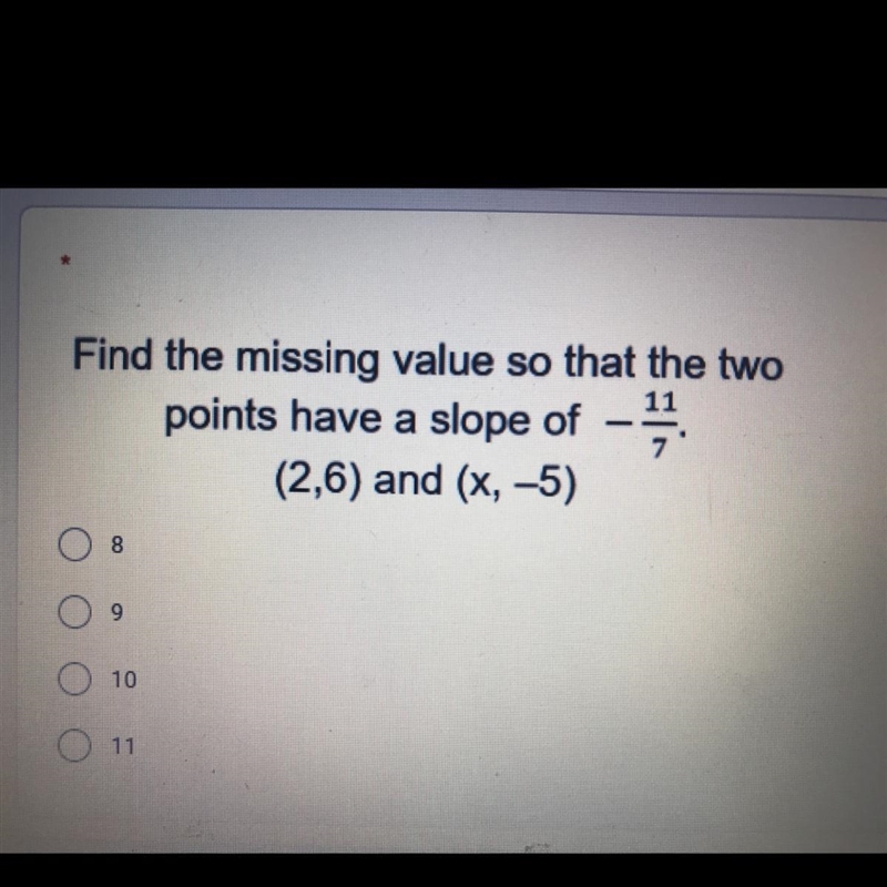 What would the missing value be?-example-1