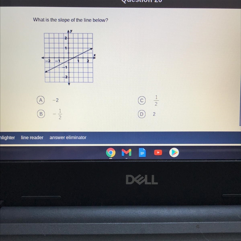 What’s the slope of the line bellow-example-1