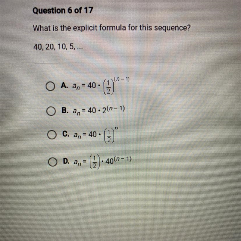 What is the explicit formula for this sequence?-example-1