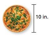 Find the circumference of the pizza to the nearest tenth.-example-1