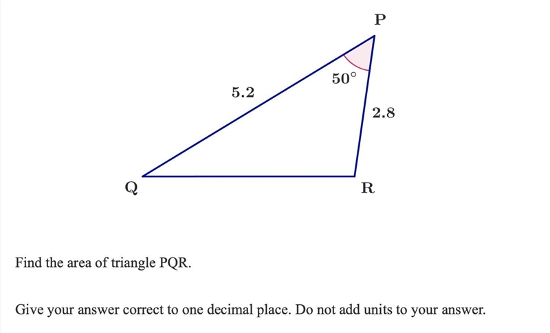 PLS HELP!! The diagram shows triangle PQR.-example-1