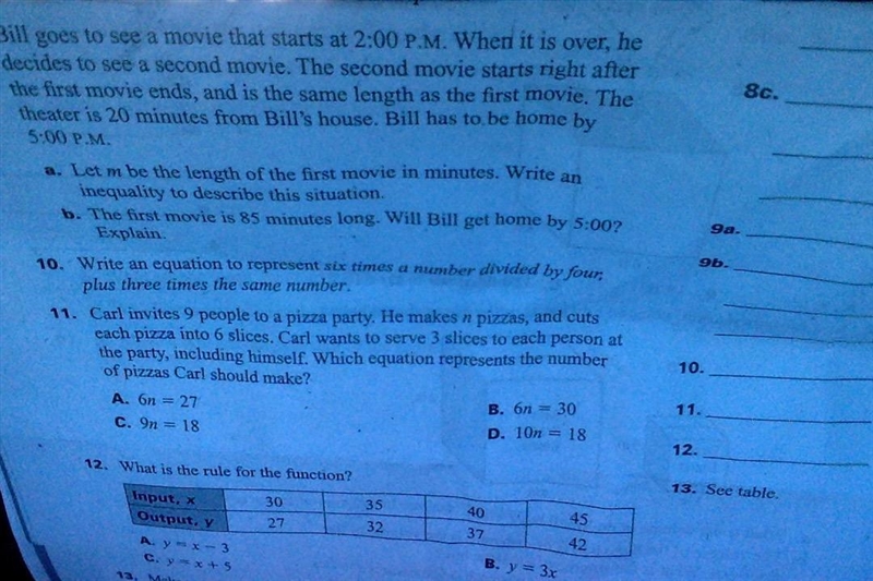 Can someone help me answer those questions except for number 10-example-2