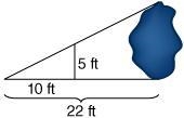 Plz quick Which proportion could be used to solve for the length of the pond? A 10/12 = 5/x-example-1