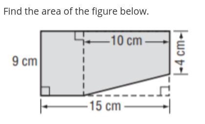 Can you guys help me find the area of this shape. I've literally tried everything-example-1