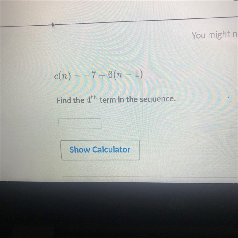 Can some please help me find the 4th term-example-1