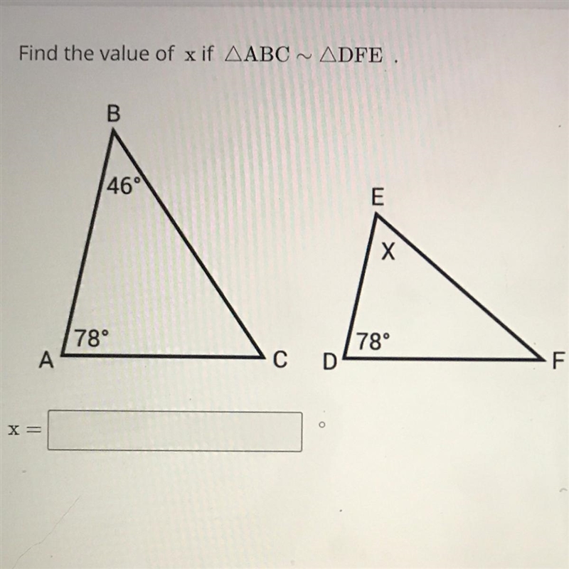 Find the value of x-example-1