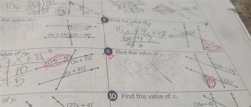 I NEED HELP ASP AHH I need help on number 5 and 8 This is for geometry number 5 and-example-1