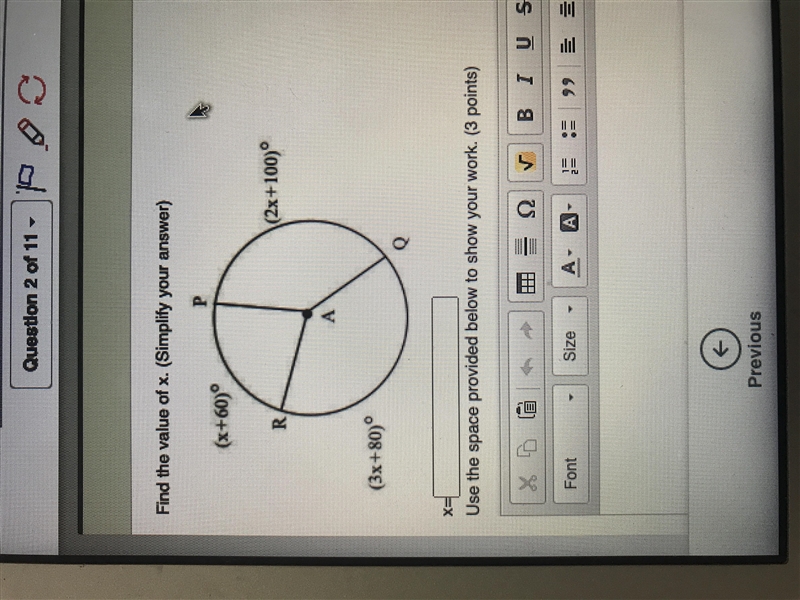 Find the value of x. Simplify your answer-example-1