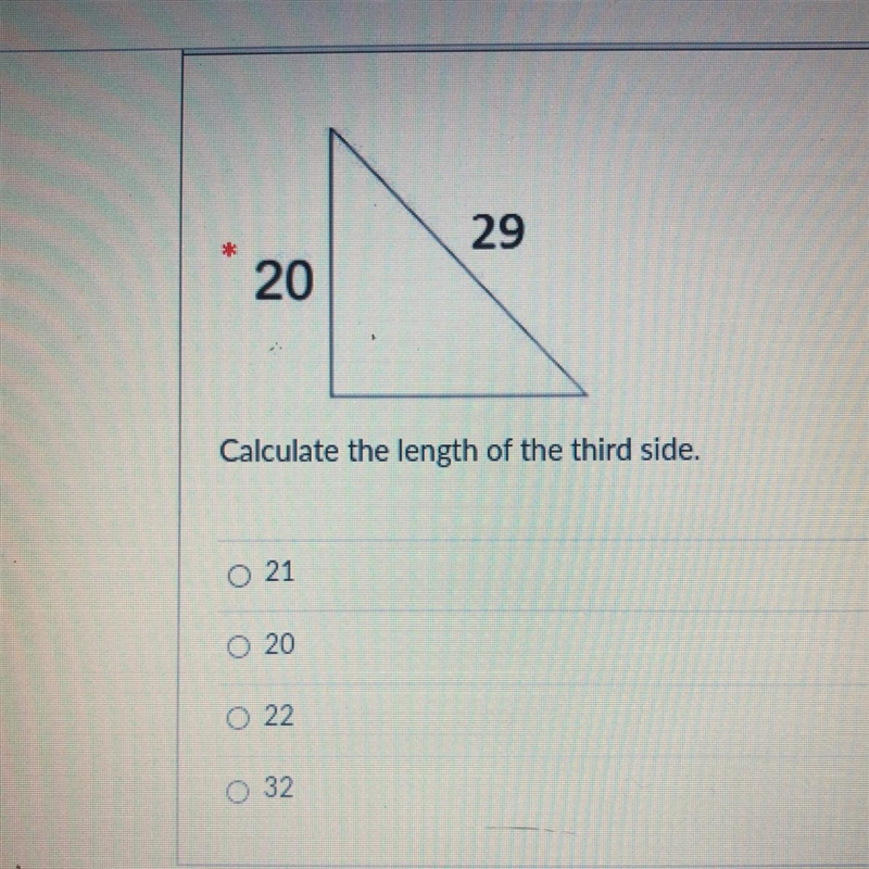 Calculate the length of the third side-example-1