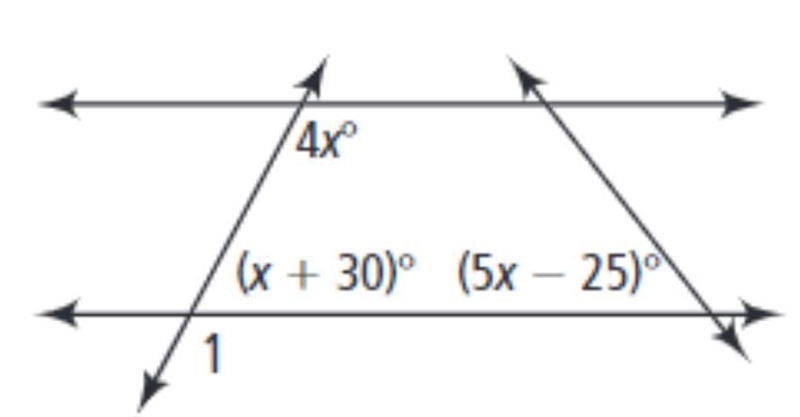 What is the measure of angle 1? 60 125 45 120-example-1