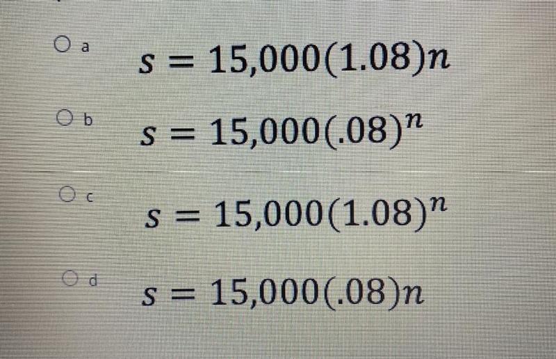 PLS HURRY ITS FOR AN EXAM!!! Sam's salary in 1995 was $15,000. Since 1995, Sam's salary-example-1