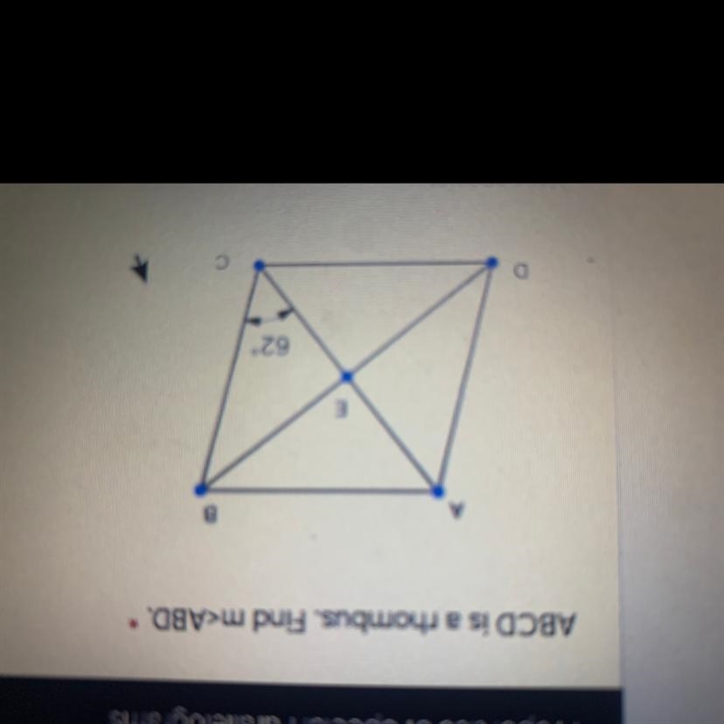 ABCD is a rhombus. Find m-example-1