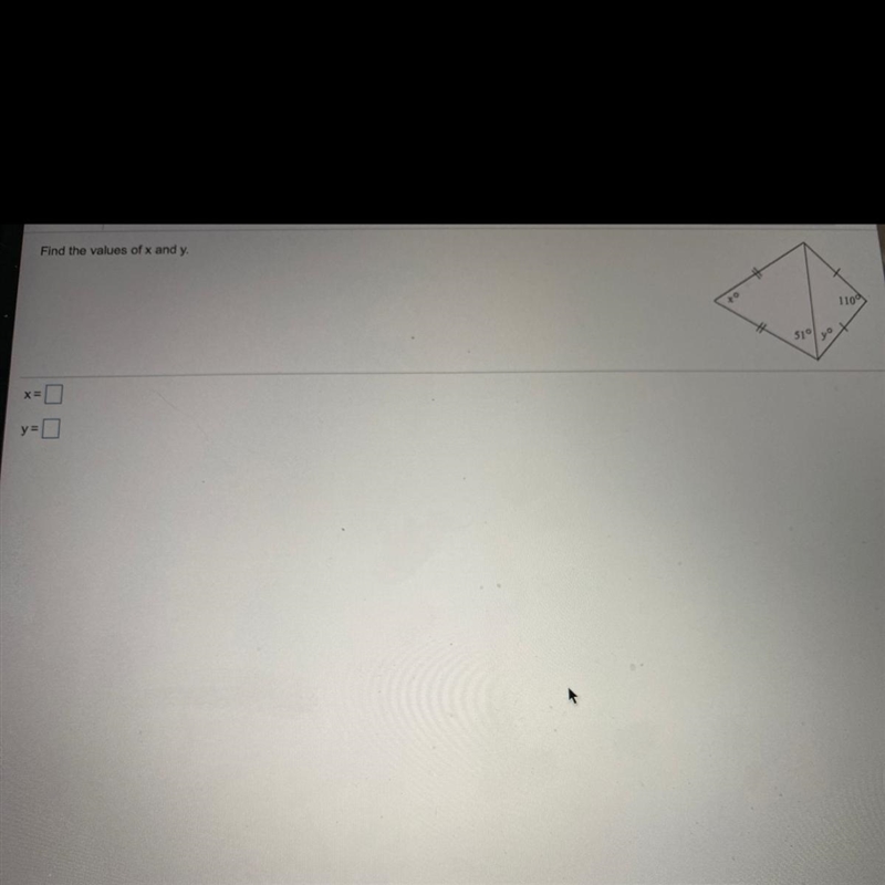 Find the values of x and y-example-1