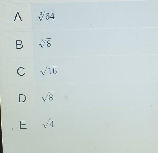 Which of the expressions have a value of 2? ​-example-1