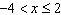 8. Write a compound inequality that the graph could represent. A. x\ge -4\ or\ x&lt-example-3