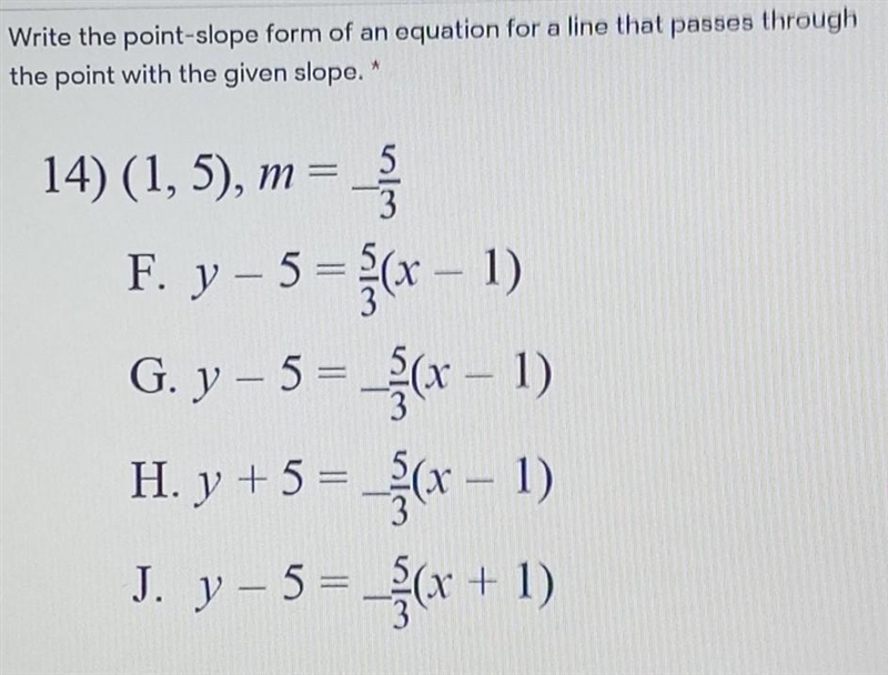 3 9 points Write the point-slope form of an equation for a line that passes through-example-1