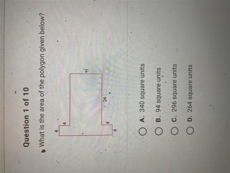 I need help asap! What is the area of this shape below in the image-example-1