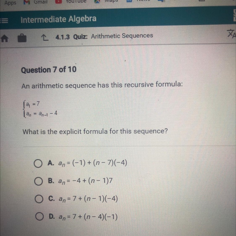 What is the explicit formula for this sequence?-example-1