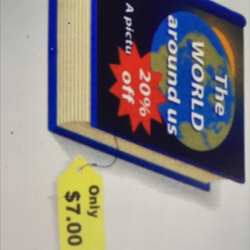 A book had a sale and it was 20% off. the price now is $7.00. What was the original-example-1