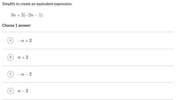 Simplify to create an equivalent expression-example-1