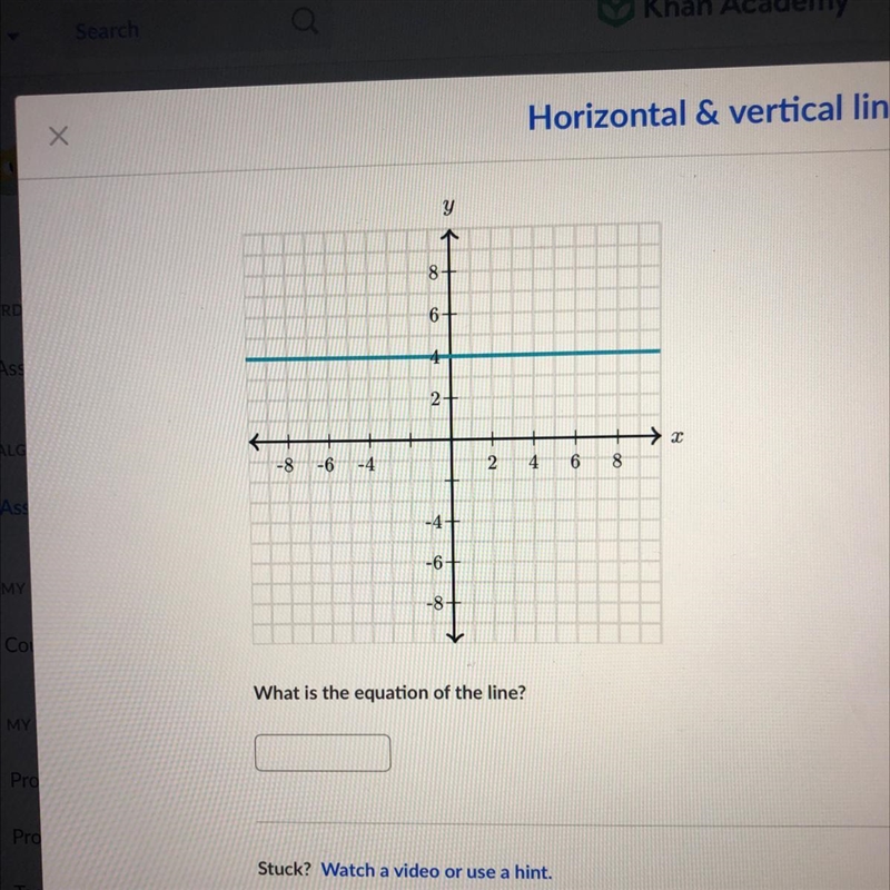 What is the equation of the line-example-1