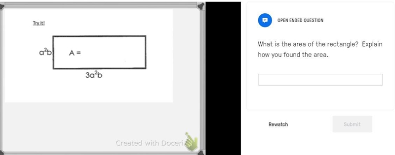 Find the area of the rectangle-example-1