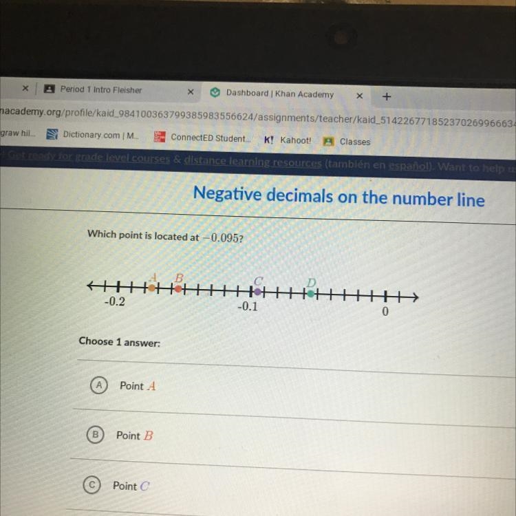 Which point is located -0.095-example-1