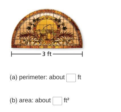 HURRYY I ONLY HAVE 15 MINS!!! Find (a) the perimeter and (b) the area of the figure-example-1